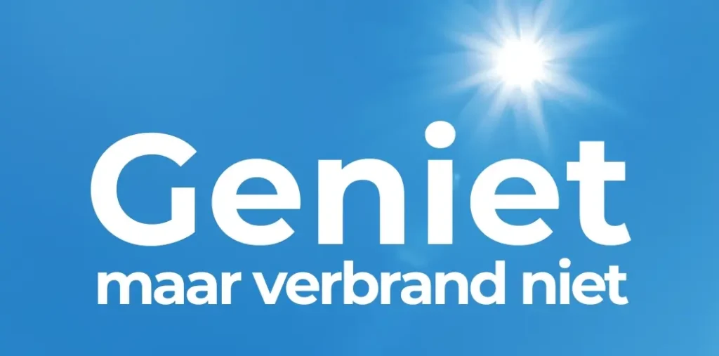 geniet maar verbarnd niet